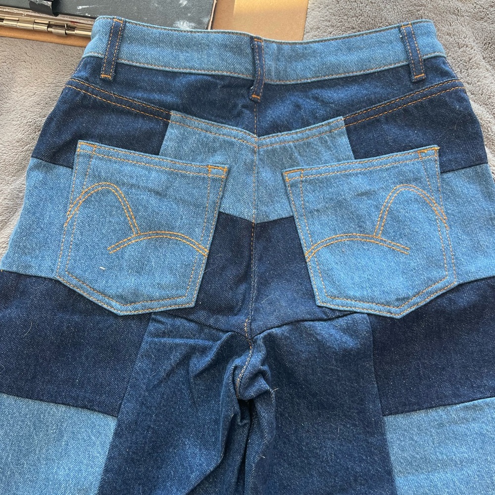 Farm Rio Denim Patchwork Jeans - Picture 4 of 5